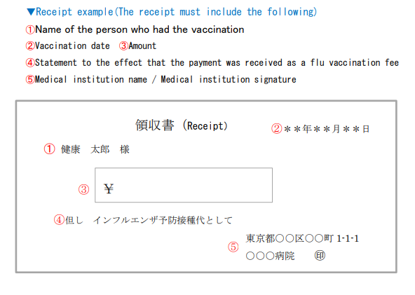 領収書サンプル